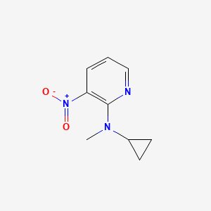 molecular formula C9H11N3O2 B1411115 N-Cyclopropyl-N-methyl-3-nitropyridin-2-amine CAS No. 1936131-91-7