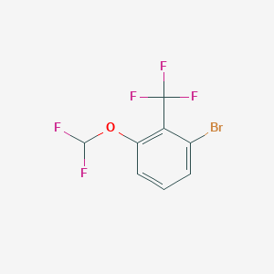 molecular formula C8H4BrF5O B1411119 2-Bromo-6-(difluoromethoxy)benzotrifluoride CAS No. 1805583-96-3