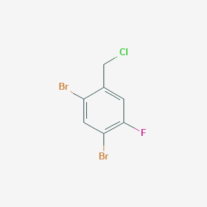 molecular formula C7H4Br2ClF B1411120 2,4-Dibromo-5-fluorobenzyl chloride CAS No. 1804933-14-9