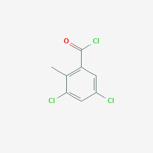 molecular formula C8H5Cl3O B1411122 3,5-Dichloro-2-methylbenzoyl chloride CAS No. 1803836-08-9