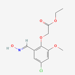 ethyl 2-[4-chloro-2-[(E)-hydroxyiminomethyl]-6-methoxyphenoxy]acetate