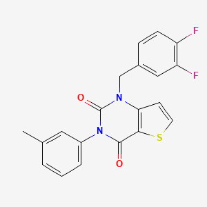 1-(3,4-difluorobenzyl)-3-(3-methylphenyl)thieno[3,2-d]pyrimidine-2,4(1H,3H)-dione