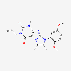 6-(2,5-Dimethoxyphenyl)-4,7,8-trimethyl-2-prop-2-enylpurino[7,8-a]imidazole-1,3-dione