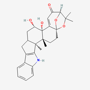 Hydroxypaspalinine, 14-alpha-