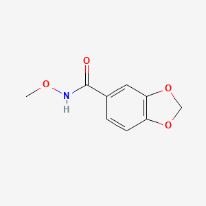 molecular formula C9H9NO4 B14111320 N-Methoxybenzo[d][1,3]dioxole-5-carboxamide 