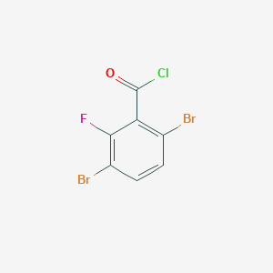 molecular formula C7H2Br2ClFO B1411134 3,6-Dibromo-2-fluorobenzoyl chloride CAS No. 1804417-49-9