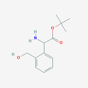 Tert-butyl 2-amino-2-[2-(hydroxymethyl)phenyl]acetate