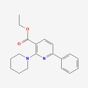 molecular formula C19H22N2O2 B1411138 Ethyl 6-phenyl-2-piperidin-1-ylnicotinate CAS No. 1992985-99-5
