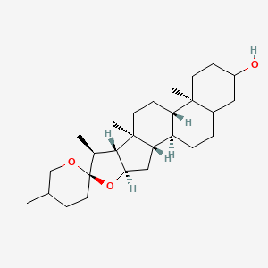 (1R,2S,4R,6R,7S,8R,9S,12S,13S)-5',7,9,13-tetramethylspiro[5-oxapentacyclo[10.8.0.02,9.04,8.013,18]icosane-6,2'-oxane]-16-ol