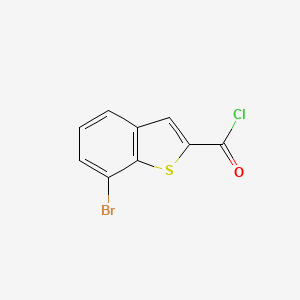molecular formula C9H4BrClOS B1411139 7-Bromo-1-benzothiophene-2-carbonyl chloride CAS No. 1935390-73-0