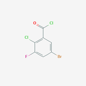 molecular formula C7H2BrCl2FO B1411141 5-Bromo-2-chloro-3-fluorobenzoyl chloride CAS No. 1805576-79-7