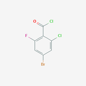 molecular formula C7H2BrCl2FO B1411142 4-Bromo-2-chloro-6-fluorobenzoyl chloride CAS No. 1805576-78-6