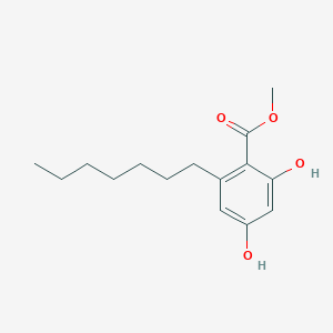 molecular formula C15H22O4 B14111429 Methyl 2-heptyl-4,6-dihydroxybenzoate 