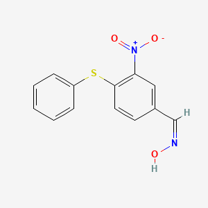 (E)-3-nitro-4-(phenylthio)benzaldehyde oxime