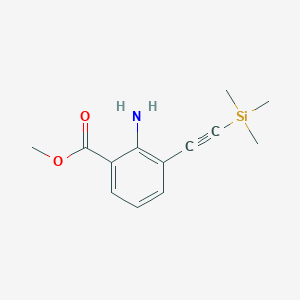 Methyl 2-amino-3-(2-trimethylsilylethynyl)benzoate