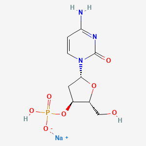 sodium (2R,3S,5R)-5-(4-amino-2-oxopyrimidin-1(2H)-yl)-2-(hydroxymethyl)tetrahydrofuran-3-yl hydrogenphosphate