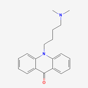 molecular formula C19H22N2O B14111464 10-(4-(Dimethylamino)butyl)acridin-9(10H)-one 