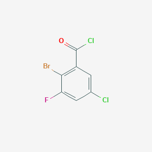 molecular formula C7H2BrCl2FO B1411152 2-Bromo-5-chloro-3-fluorobenzoyl chloride CAS No. 1804897-40-2