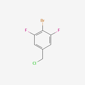 molecular formula C7H4BrClF2 B1411156 4-Bromo-3,5-difluorobenzyl chloride CAS No. 1805524-18-8