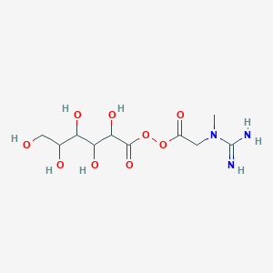 [2-[Carbamimidoyl(methyl)amino]acetyl] 2,3,4,5,6-pentahydroxyhexaneperoxoate