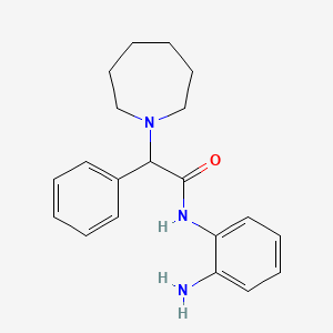 molecular formula C20H25N3O B14111568 N-(2-Aminophenyl)-2-azepan-1-yl-2-phenylacetamide 