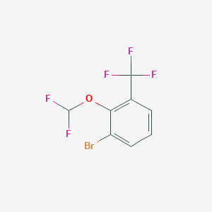 molecular formula C8H4BrF5O B1411157 3-Bromo-2-(difluoromethoxy)benzotrifluoride CAS No. 1805502-49-1