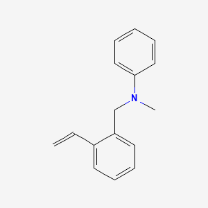 molecular formula C16H17N B14111579 N-Methyl-N-(2-vinylbenzyl)aniline 