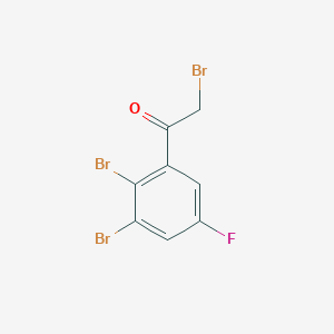 molecular formula C8H4Br3FO B1411158 2',3'-Dibromo-5'-fluorophenacyl bromide CAS No. 1803837-69-5