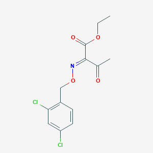 molecular formula C13H13Cl2NO4 B14111602 ethyl (2E)-2-[(2,4-dichlorophenyl)methoxyimino]-3-oxobutanoate 