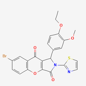 7-Bromo-1-(4-ethoxy-3-methoxyphenyl)-2-(1,3-thiazol-2-yl)-1,2-dihydrochromeno[2,3-c]pyrrole-3,9-dione