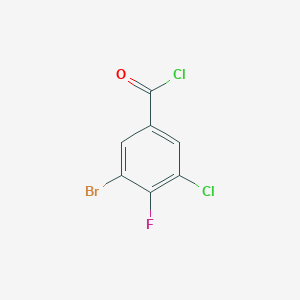 molecular formula C7H2BrCl2FO B1411164 3-Bromo-5-chloro-4-fluorobenzoyl chloride CAS No. 1806970-63-7