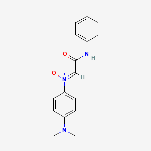 (NZ)-4-(dimethylamino)-N-oxido-N-[(phenylcarbamoyl)methylidene]anilinium