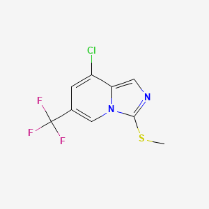 B1411181 8-Chloro-3-(methylthio)-6-(trifluoromethyl)imidazo[1,5-a]pyridine CAS No. 1823188-26-6