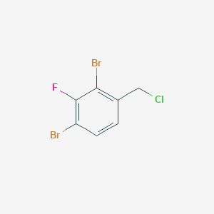 molecular formula C7H4Br2ClF B1411220 2,4-Dibromo-3-fluorobenzyl chloride CAS No. 1803784-86-2