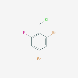 molecular formula C7H4Br2ClF B1411221 2,4-Dibromo-6-fluorobenzyl chloride CAS No. 1806354-50-6