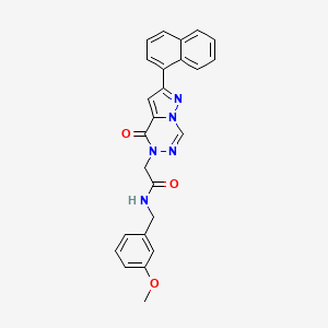 N-(3-methoxybenzyl)-2-(2-(naphthalen-1-yl)-4-oxopyrazolo[1,5-d][1,2,4]triazin-5(4H)-yl)acetamide