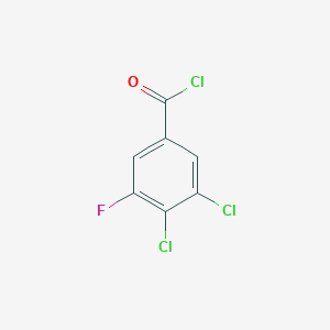 molecular formula C7H2Cl3FO B1411227 3,4-Dichloro-5-fluorobenzoyl chloride CAS No. 1806353-92-3