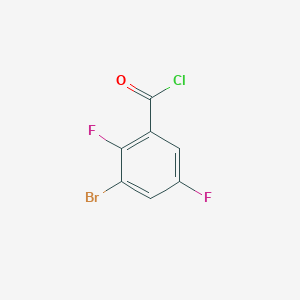 molecular formula C7H2BrClF2O B1411228 3-Bromo-2,5-difluorobenzoyl chloride CAS No. 1807193-33-4