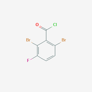 molecular formula C7H2Br2ClFO B1411231 2,6-Dibromo-3-fluorobenzoyl chloride CAS No. 1806353-87-6