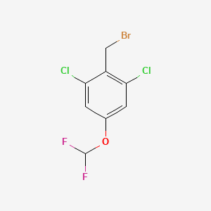 molecular formula C8H5BrCl2F2O B1411234 2,6-Dichloro-4-(difluoromethoxy)benzyl bromide CAS No. 1803789-76-5