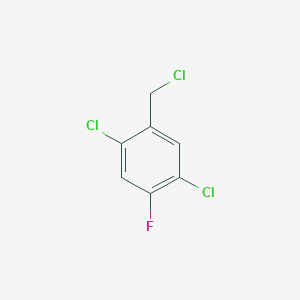 molecular formula C7H4Cl3F B1411237 2,5-Dichloro-4-fluorobenzyl chloride CAS No. 1805127-87-0