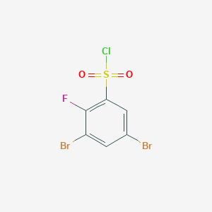 molecular formula C6H2Br2ClFO2S B1411240 3,5-Dibromo-2-fluorobenzenesulfonyl chloride CAS No. 1805122-59-1