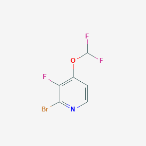 molecular formula C6H3BrF3NO B1411242 2-Bromo-4-difluoromethoxy-3-fluoropyridine CAS No. 1805525-88-5