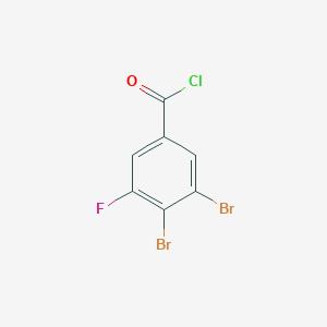 molecular formula C7H2Br2ClFO B1411243 3,4-Dibromo-5-fluorobenzoyl chloride CAS No. 1803784-64-6