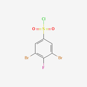 molecular formula C6H2Br2ClFO2S B1411251 3,5-Dibromo-4-fluorobenzenesulfonyl chloride CAS No. 1806349-89-2