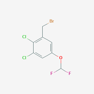 molecular formula C8H5BrCl2F2O B1411254 2,3-Dichloro-5-(difluoromethoxy)benzyl bromide CAS No. 1806353-20-7