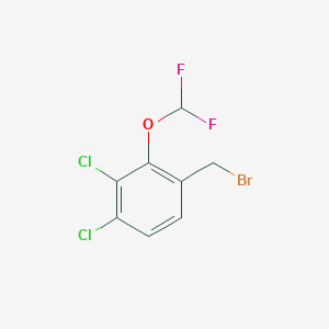 molecular formula C8H5BrCl2F2O B1411259 3,4-Dichloro-2-(difluoromethoxy)benzyl bromide CAS No. 1803714-20-6