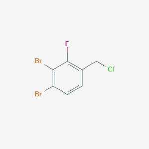 molecular formula C7H4Br2ClF B1411275 3,4-Dibromo-2-fluorobenzyl chloride CAS No. 1805123-16-3