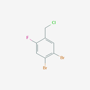 B1411277 4,5-Dibromo-2-fluorobenzyl chloride CAS No. 1807181-81-2