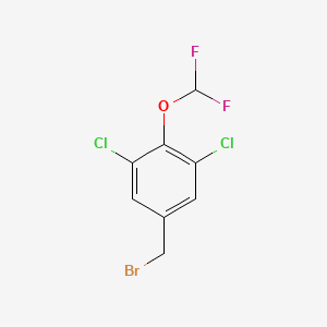 molecular formula C8H5BrCl2F2O B1411289 3,5-Dichloro-4-(difluoromethoxy)benzyl bromide CAS No. 1803790-17-1